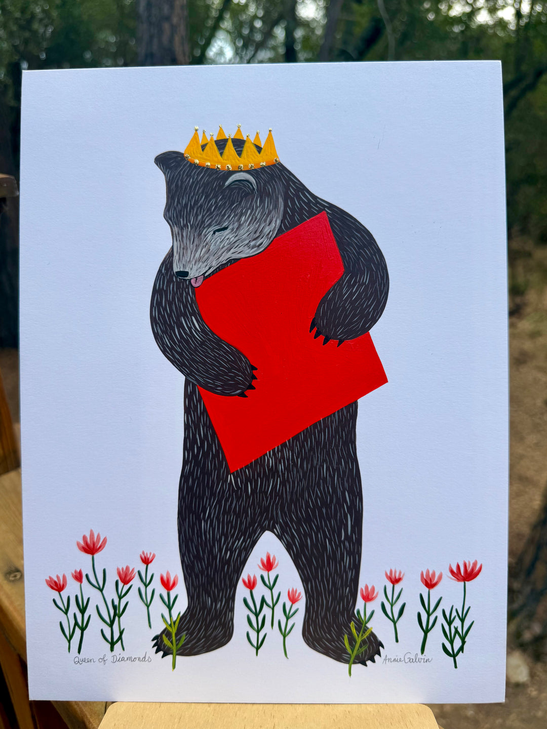 Queen of Diamonds Painting