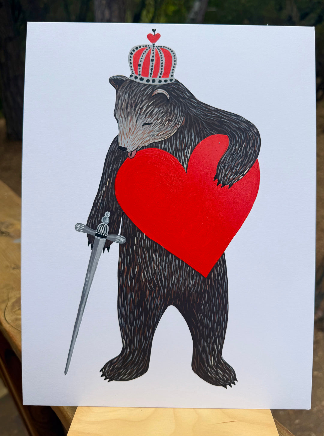 King of Hearts Painting