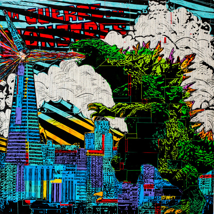 Godzilla Digital Print