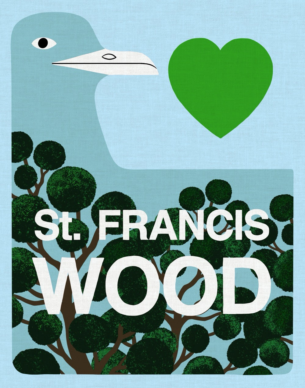 St. Francis Wood Print