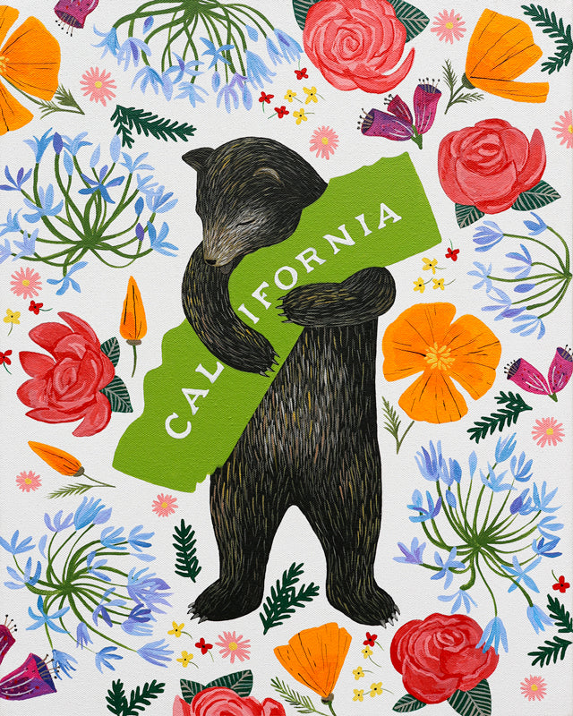 "I Love You California" Botany Print