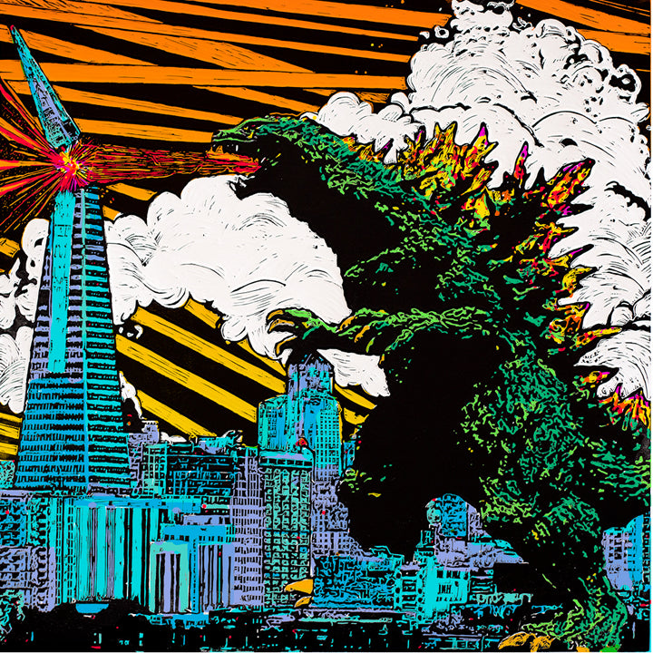 Godzilla Digital Print