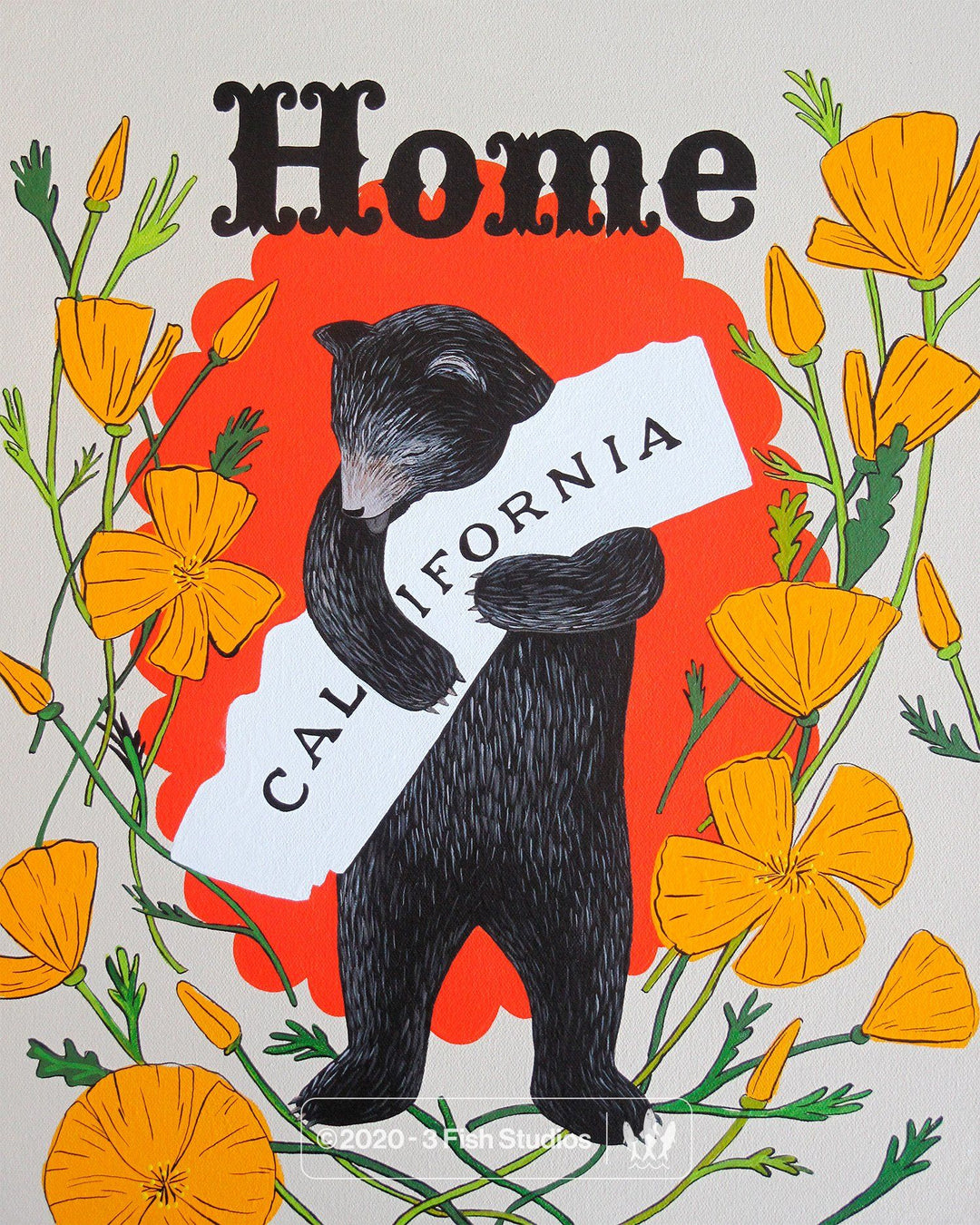Home Sweet Home Print by Annie Galvin 3 Fish Studios