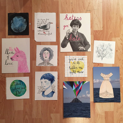 #365AnnieDoodles Week Three: Sexy Gulls, Bad Puns, and Pink Llamas