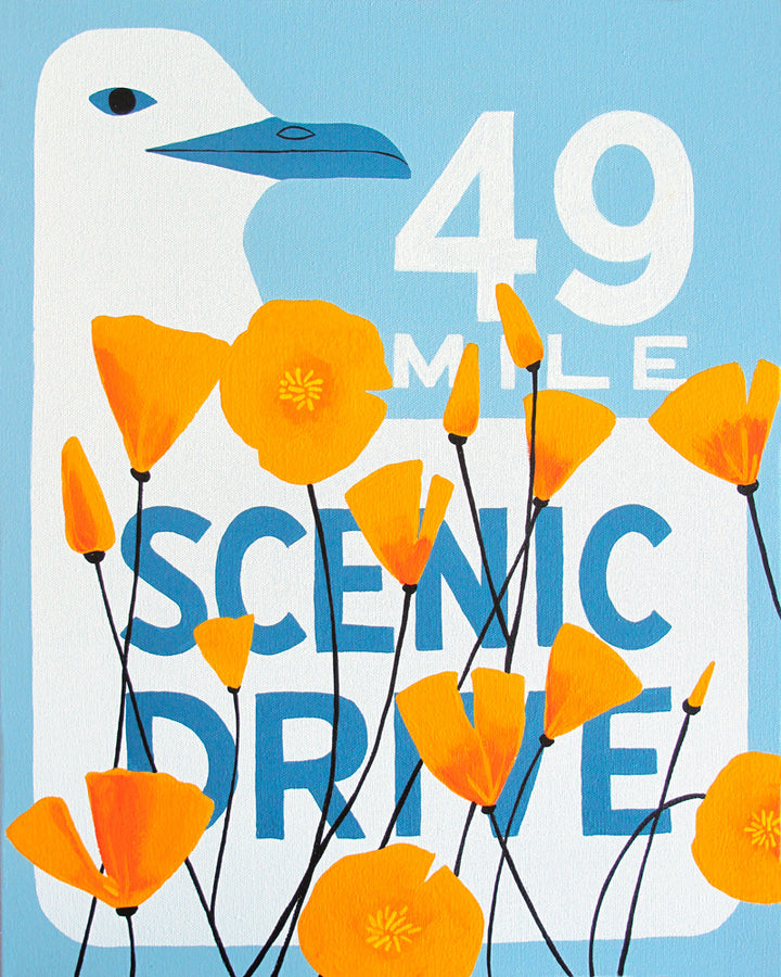49 Mile Scenic Drive Digital Print