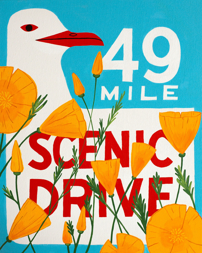 49 Mile Scenic Drive Digital Print