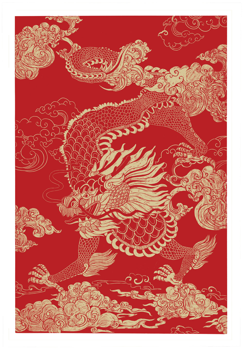 Cloud Dragon Digital Print