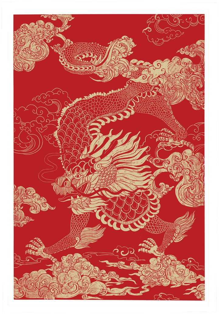 Cloud Dragon Digital Print