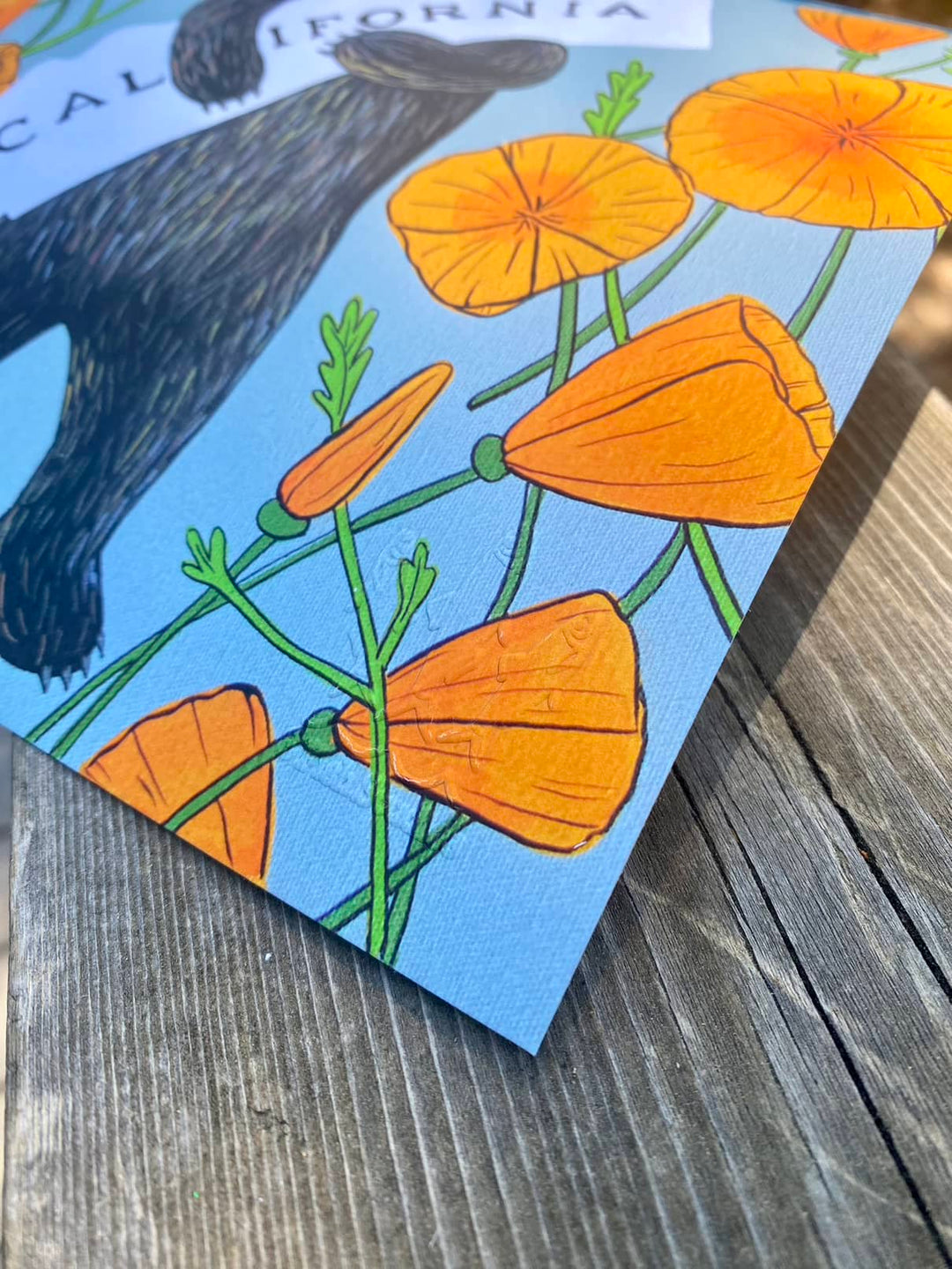 "I Love You California" Poppy Print