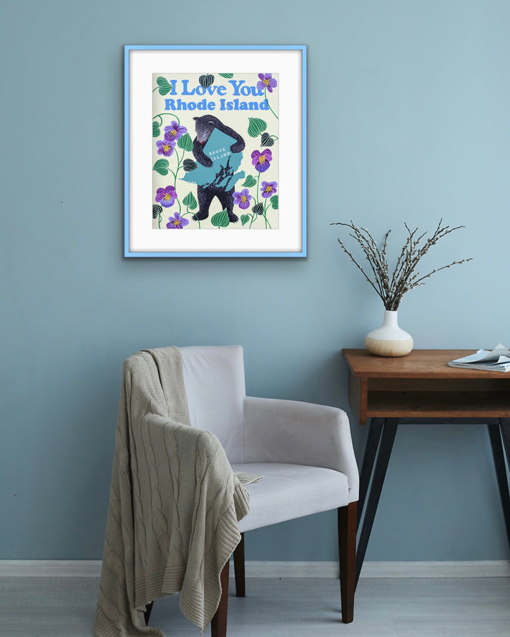 "I Love You Rhode Island" Print