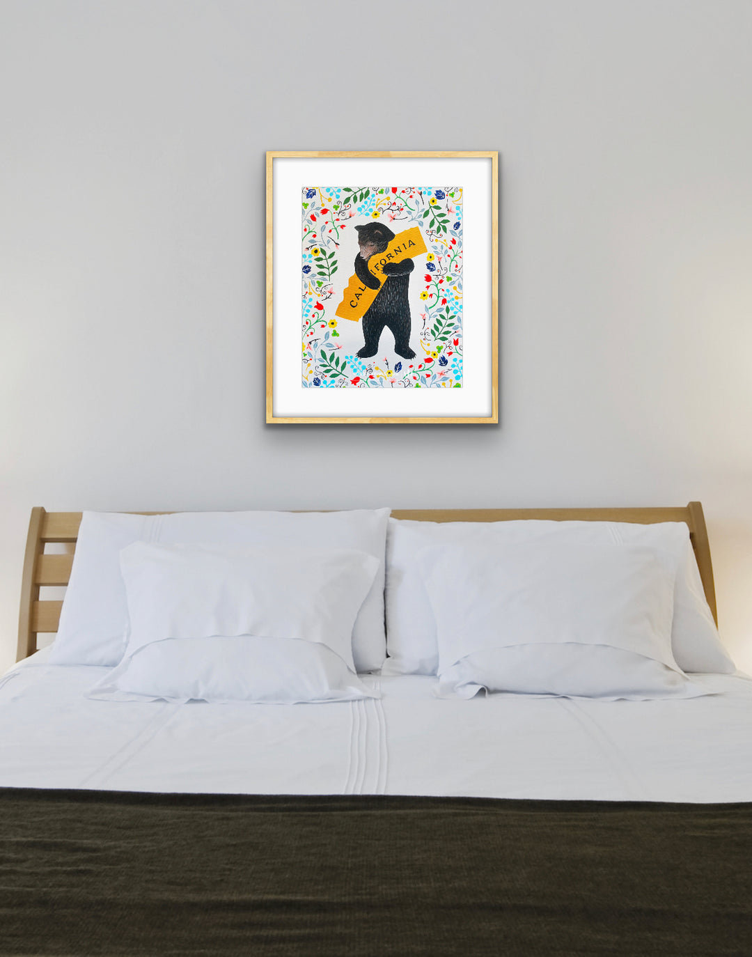 "I Love You California" Floral Print