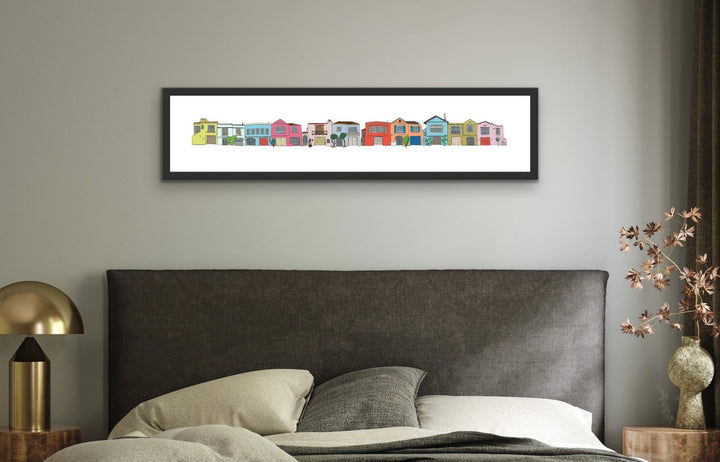 "Sunset Houses" Print