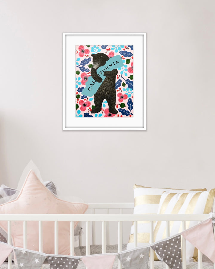 "I Love You California" Berry Print