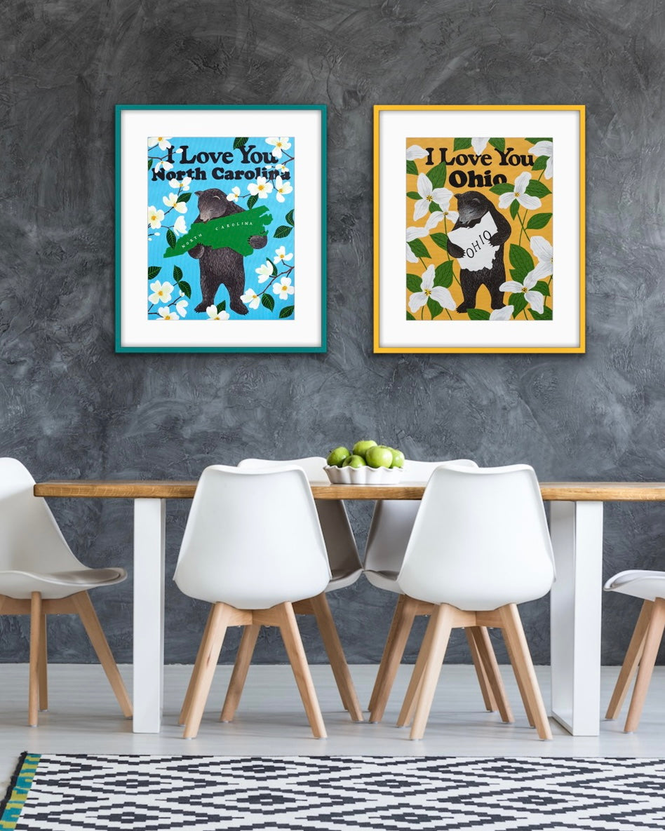 "I Love You North Carolina" Print