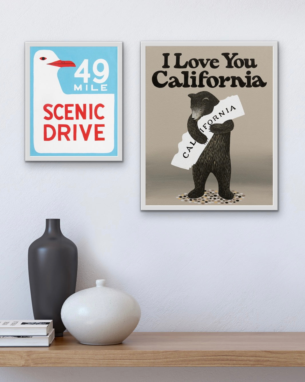 "I Love You California" Original Bear Print