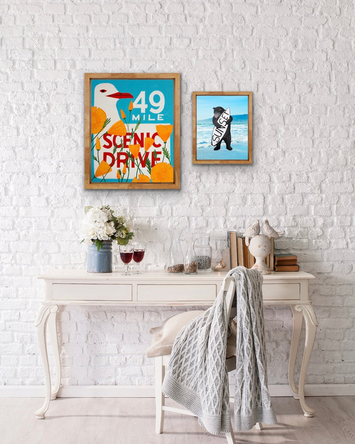 "49 Mile Scenic Drive Red Beak" Print