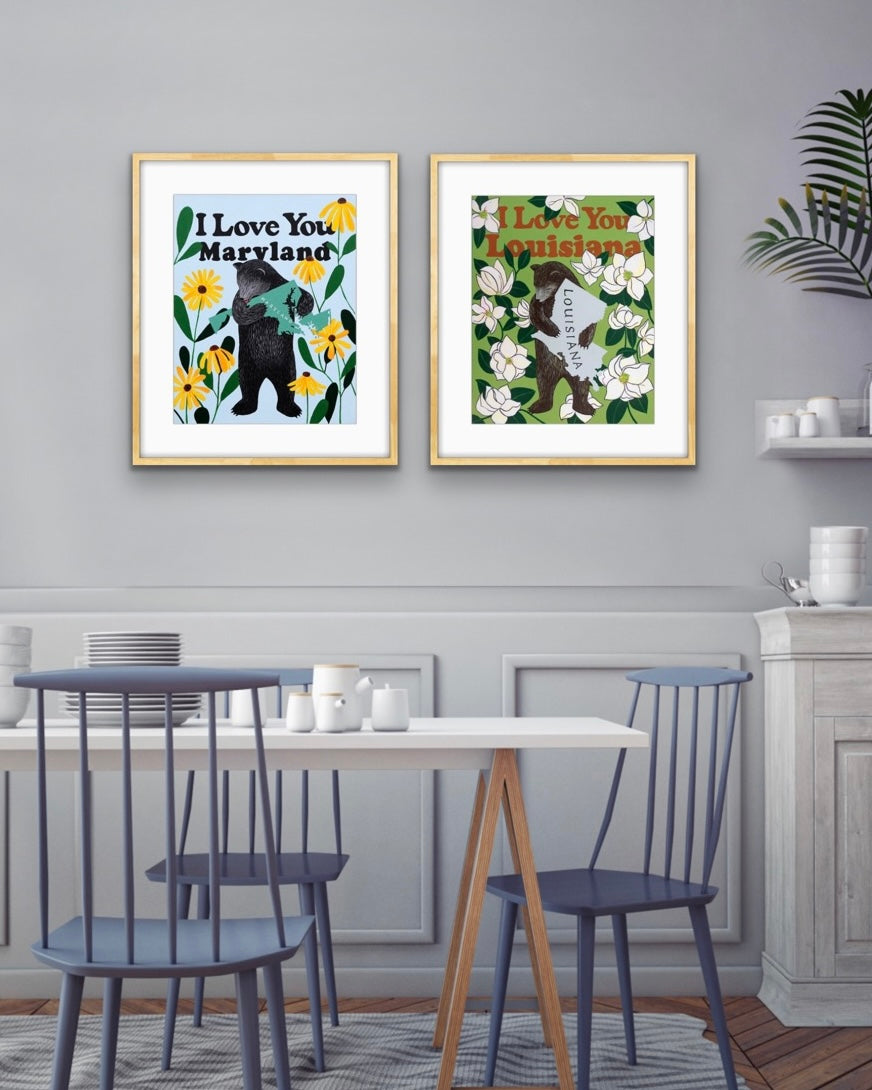 "I Love You Maryland" Print