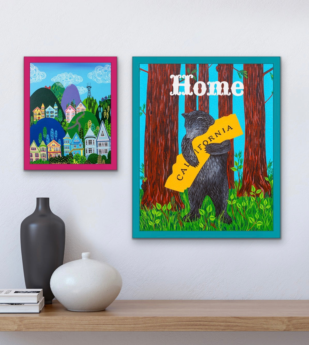 "I Love You California" Redwood Home Print