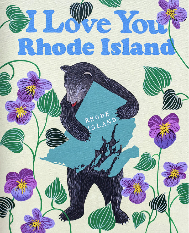 "I Love You Rhode Island" Print