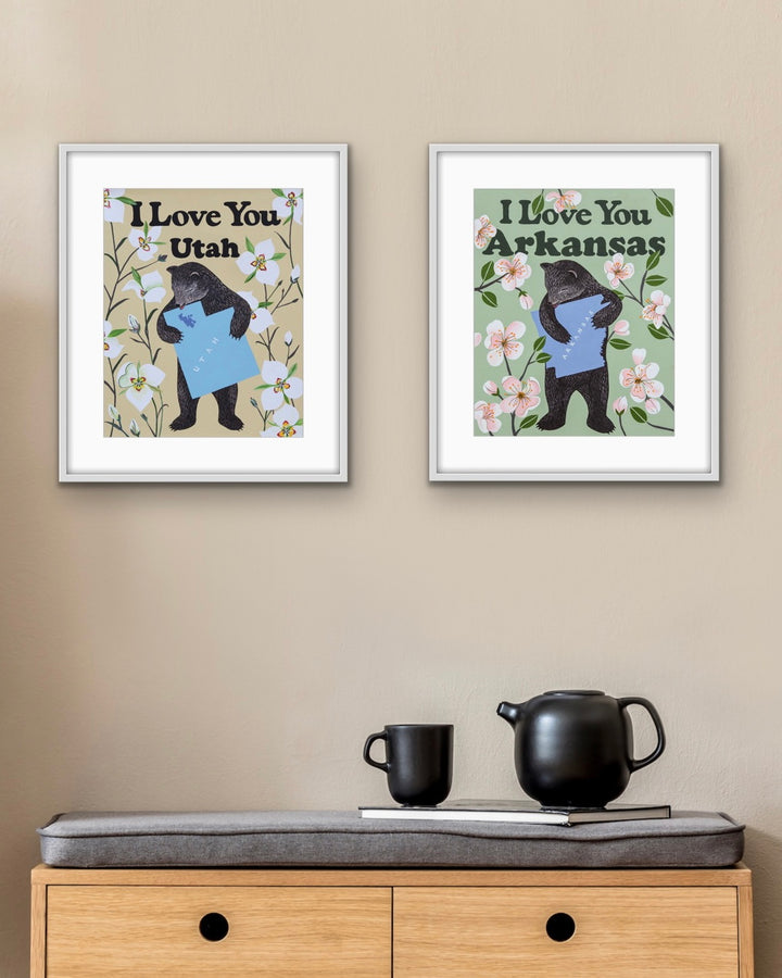 "I Love You Arkansas" Print