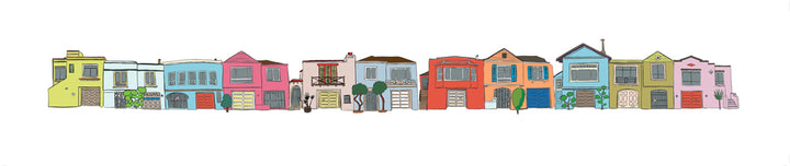 "Sunset Houses" Print