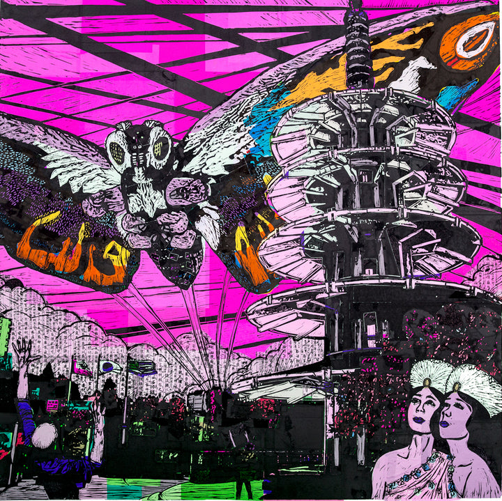 Mothra Digital Print