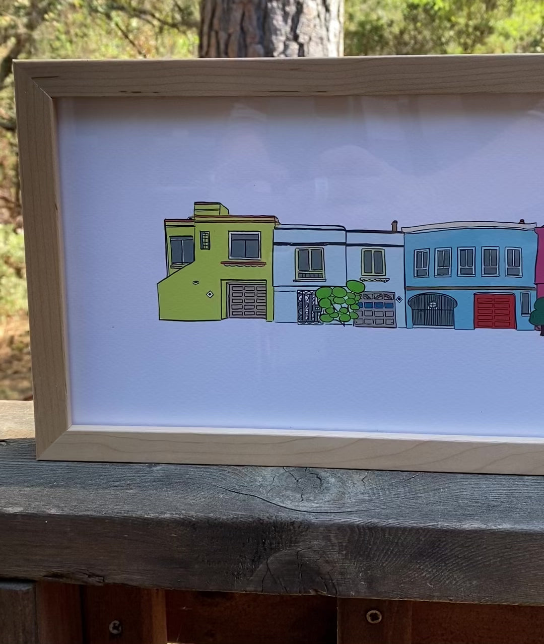 "Sunset Houses" Print