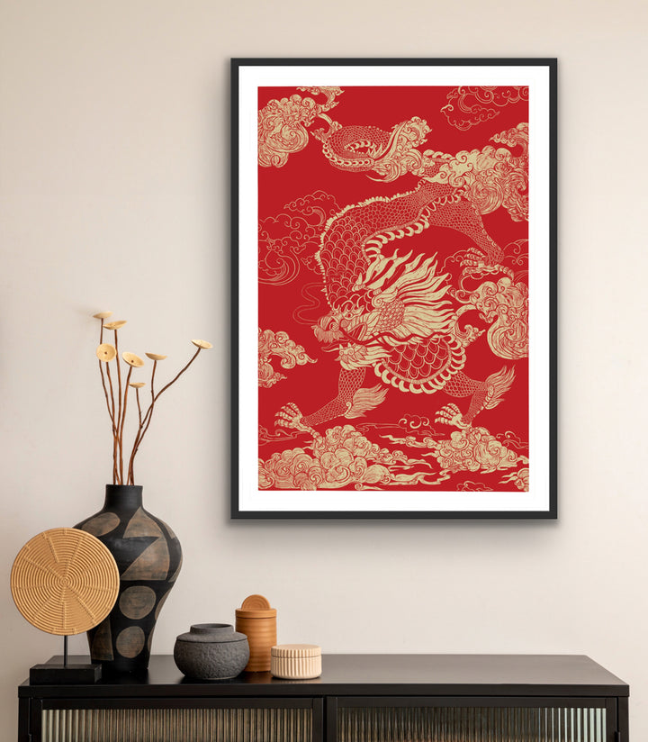Cloud Dragon Digital Print