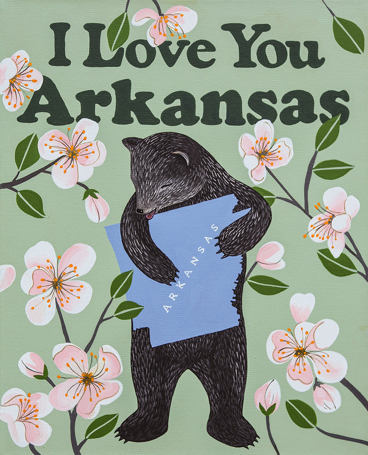 "I Love You Arkansas" Print
