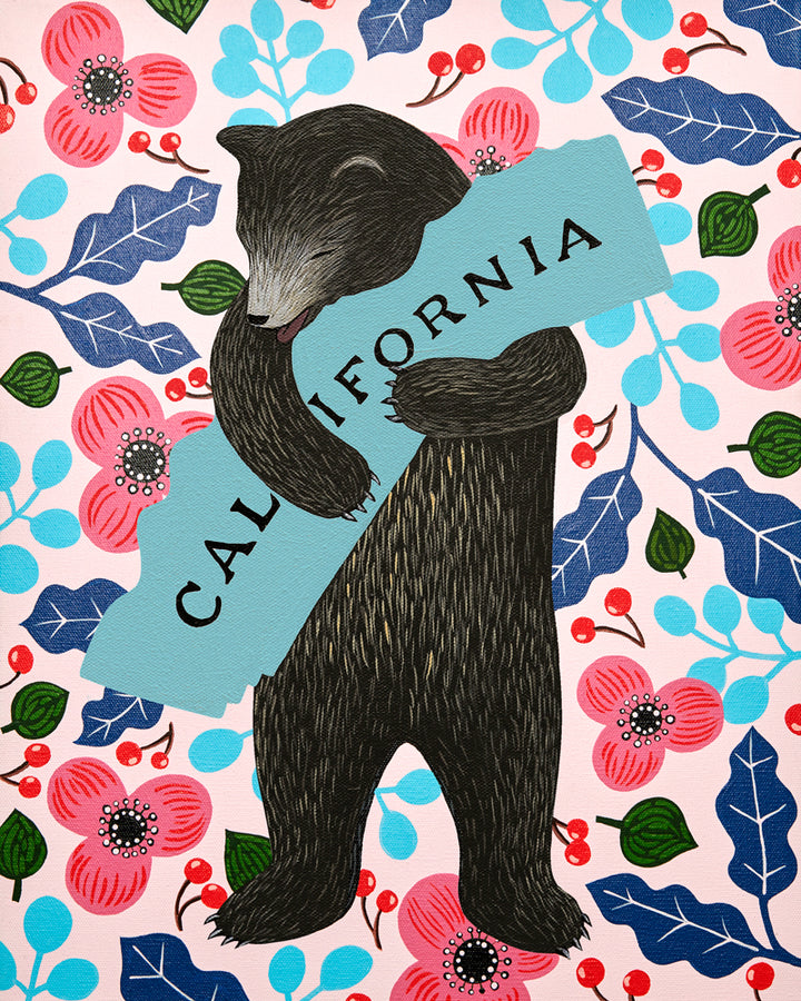 "I Love You California" Berry Print